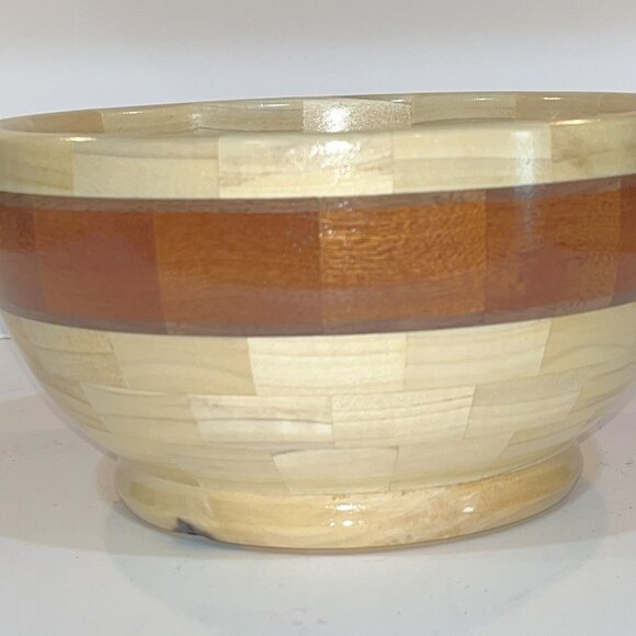 Segmented Turned Bowl - Picture 1 of 4
